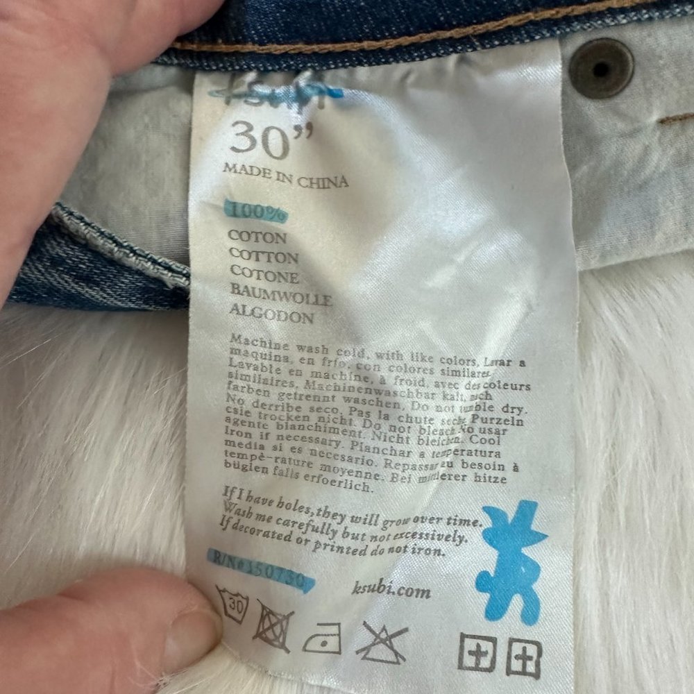 Ksubi Chlo Jeans Wasted Young American High Waist Relaxed Tapered Ankle Size 30 - Picture 6 of 15